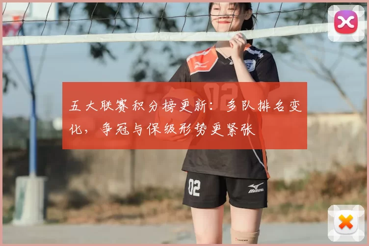 五大联赛积分榜更新：多队排名变化，争冠与保级形势更紧张